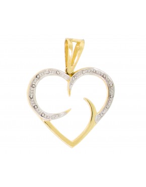 Pingente coração vazado - 0014890 Pingente coração vazado - 0014890